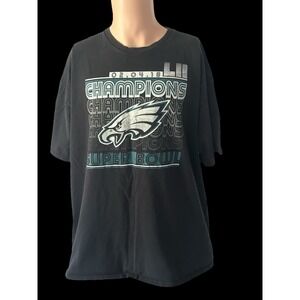 Philadelphia Eagles Super Bowl LII Champions‎ Men's 2XL Black T-Shirt